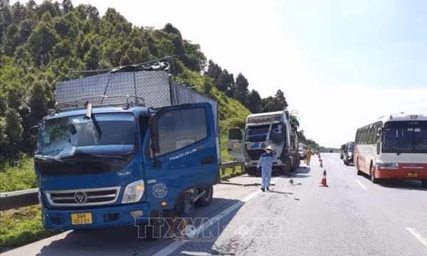 Dừng đỗ tại làn khẩn cấp trên cao tốc, một tài xế bị xe tải đâm tử vong