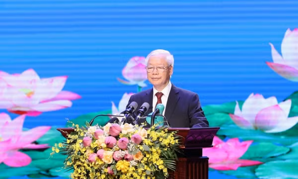 Diễn văn của Tổng Bí thư Nguyễn Phú Trọng tại Lễ kỷ niệm 60 năm Ngày thiết lập quan hệ ngoại giao và 45 năm Ngày ký Hiệp ước Hữu nghị và hợp tác Việt Nam-Lào