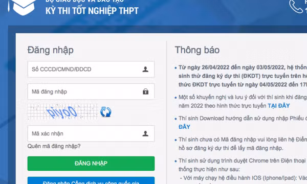 Bộ GD&ĐT hướng dẫn ba cách tra cứu điểm thi tốt nghiệp THPT 2022