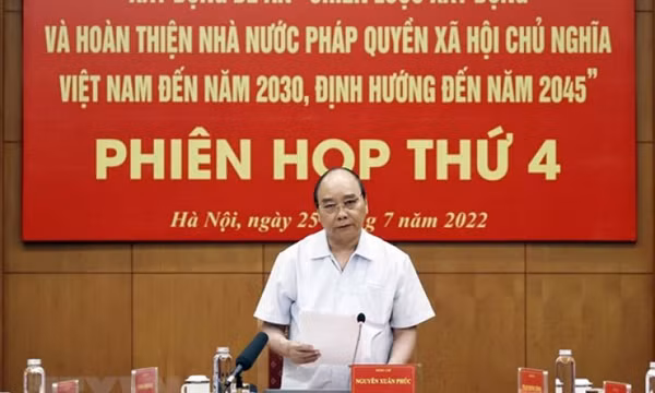 Chủ tịch nước chủ trì phiên họp Ban Chỉ đạo xây dựng Nhà nước pháp quyền