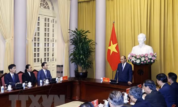 Chủ tịch nước tiếp Hiệp hội Giao lưu Kinh tế Văn hóa Hàn-Việt