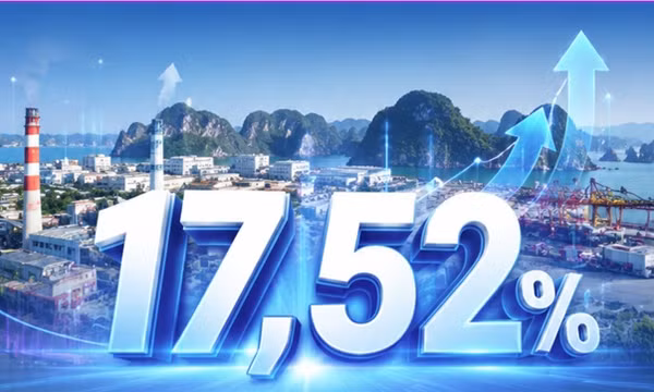 17,52% - là mức tăng chỉ số sản xuất công nghiệp (IIP) của Quảng Ninh trong 7 tháng đầu năm