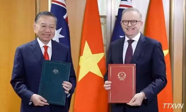 Tuyên bố chung về tăng cường kết nối khoa học, công nghệ và đổi mới sáng tạo giữa Việt Nam và Australia
