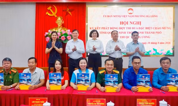 Phường Hạ Long phát động thi đua chào mừng Quảng Ninh trở thành thành phố trực thuộc Trung ương