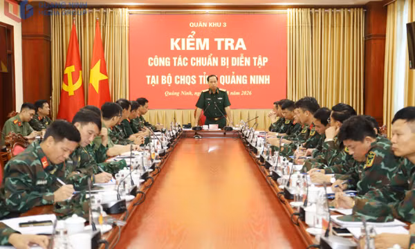 Quân khu 3 kiểm tra công tác chuẩn bị diễn tập khu vực phòng thủ tỉnh Quảng Ninh năm 2026