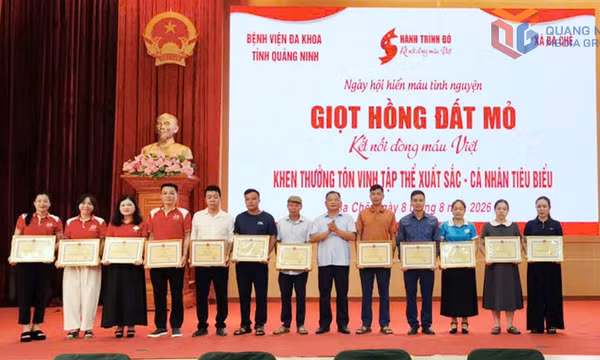 Xã Ba Chẽ tôn vinh 39 cá nhân tiêu biểu trong phong trào hiến máu tình nguyện