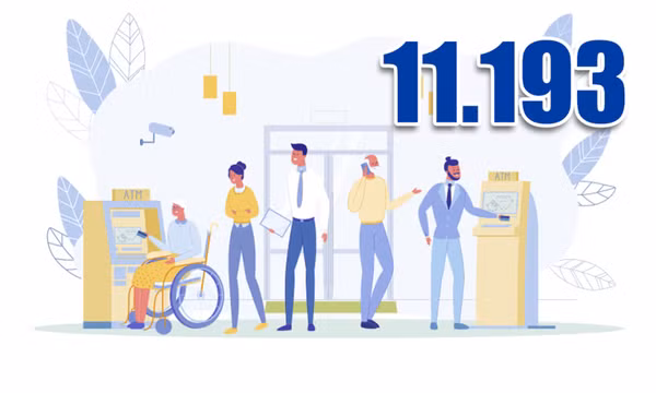 11.193 - là số người thuộc diện chính sách trên địa bàn tỉnh đang nhận chế độ hằng tháng qua tài khoản