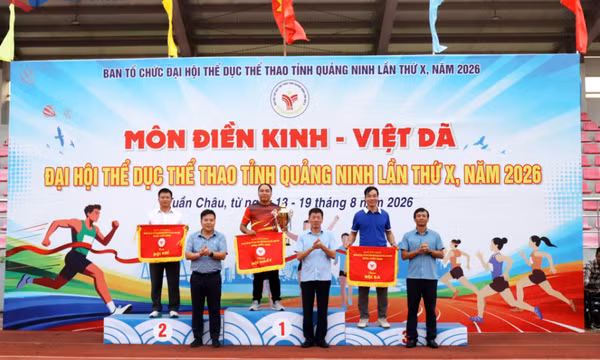 Phường Quang Hanh đoạt Nhất toàn đoàn môn Điền kinh Đại hội Thể dục thể thao 2026