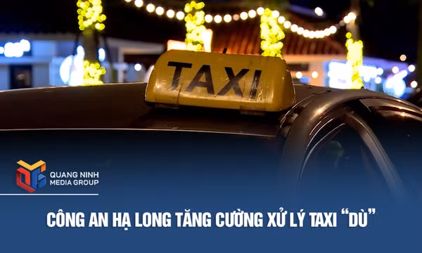 Công an Hạ Long tăng cường xử lý taxi “dù”