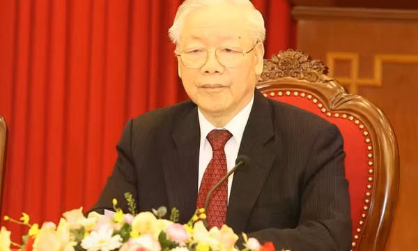 Công bố Quyết định và trao Huân chương Sao Vàng cho Tổng Bí thư Nguyễn Phú Trọng