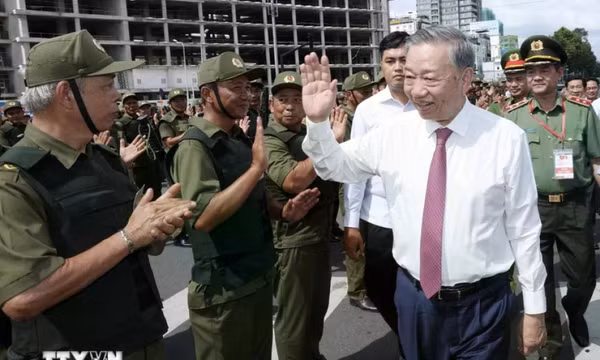 Chủ tịch nước Tô Lâm dự lễ ra mắt Lực lượng bảo vệ an ninh, trật tự ở cơ sở