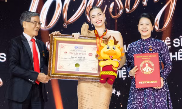 Hồ Ngọc Hà nhận bằng kỷ lục