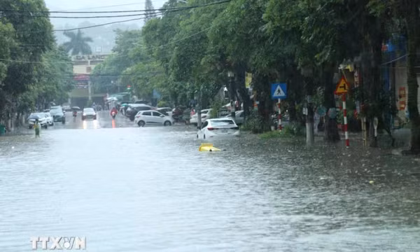 Bắc Bộ duy trì mưa dông diện rộng, cục bộ có nơi mưa rất to