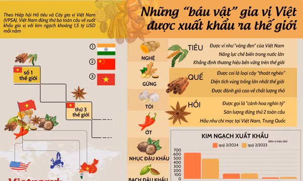 Những “báu vật” gia vị Việt được xuất khẩu ra thế giới