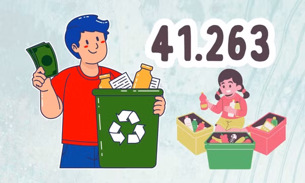 41.263 - là số hộ gia đình trong tỉnh tham gia mô hình "Biến rác thành tiền”