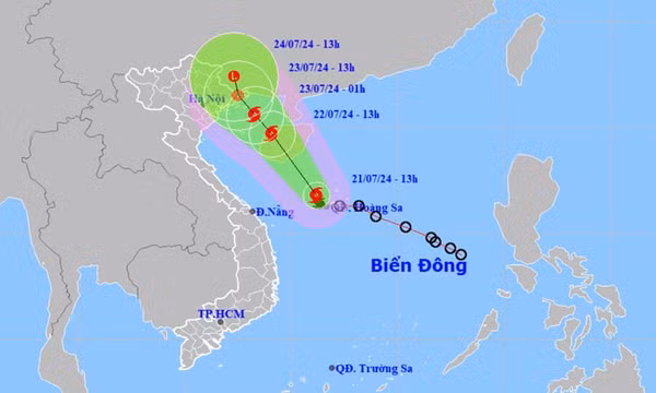 Bão số 2 hướng vào vịnh Bắc Bộ, miền bắc sắp có mưa lớn