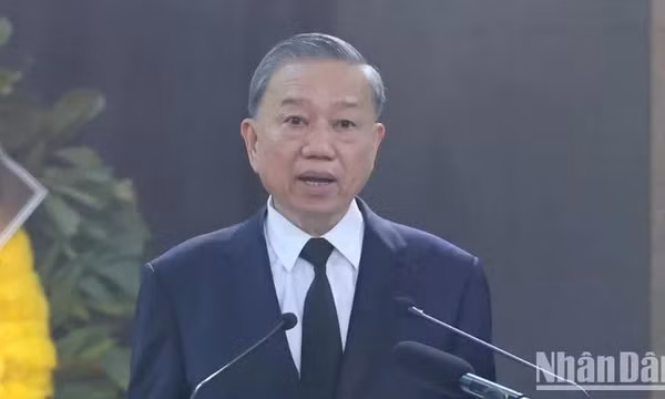 Lời điếu tại Lễ truy điệu Tổng Bí thư Nguyễn Phú Trọng