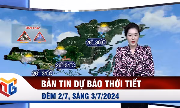 Bản tin dự báo thời tiết đêm 2, ngày 3/7/2024