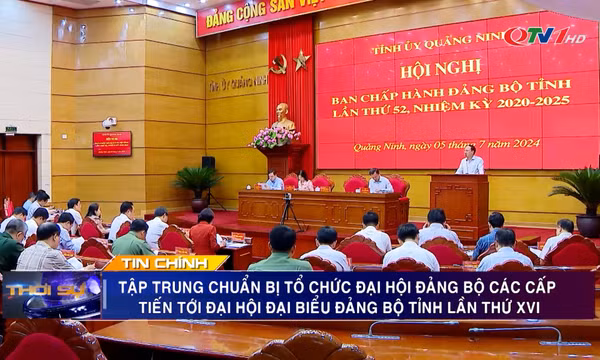 Tập trung chuẩn bị tổ chức Đại hội Đảng bộ các cấp tiến tới Đại hội Đại biểu Đảng bộ tỉnh lần thứ XVI