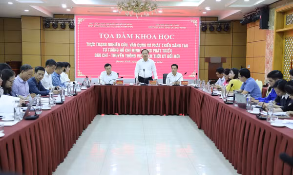 Tọa đàm khoa học “Thực trạng nghiên cứu, vận dụng và phát triển sáng tạo tư tưởng Hồ Chí Minh trong phát triển báo chí – truyền thông Việt Nam thời kỳ đổi mới”