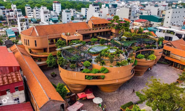 Ngắm bảo tàng có kiến trúc ‘bàn xoay gốm’ từ trên cao