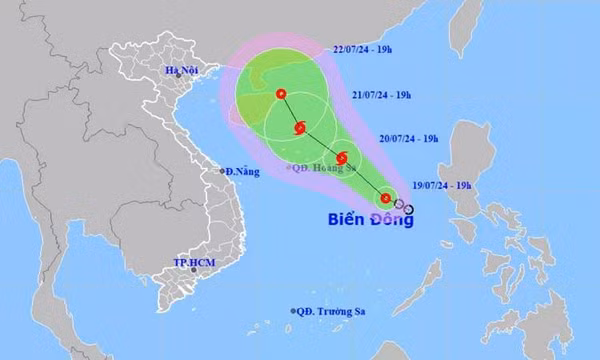 Áp thấp nhiệt đới khả năng mạnh lên thành bão trong 24 giờ tới