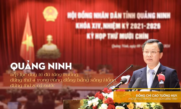 Quảng Ninh tiếp tục duy trì đà tăng trưởng, đứng thứ 4 trong vùng đồng bằng sông Hồng, đứng thứ 8 cả nước