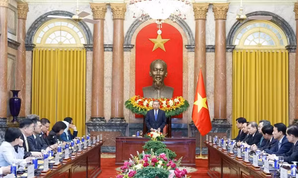 Tổng Bí thư, Chủ tịch nước Tô Lâm tiếp Trưởng đoàn các nước, chuyên gia, học giả và đại diện các tổ chức quốc tế tham dự Diễn đàn Tương lai ASEAN 2026