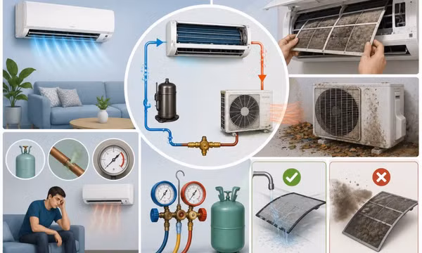 Cách kiểm tra nguyên nhân điều hòa làm lạnh kém trước khi gọi thợ sửa chữa