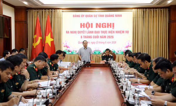 Đảng ủy Quân sự tỉnh ra nghị quyết lãnh đạo thực hiện nhiệm vụ 6 tháng cuối năm 2026