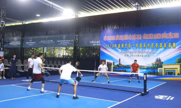 Hoạt động giao lưu thể thao Pickleball hữu nghị Móng Cái (Việt Nam)- Đông Hưng (Trung Quốc)