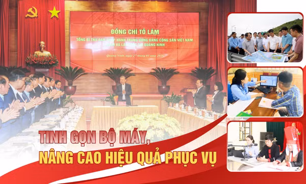 Tinh gọn bộ máy, nâng cao hiệu quả phục vụ