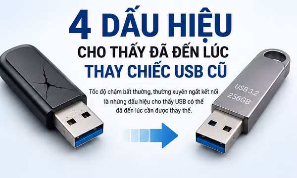 4 dấu hiệu cho thấy đã đến lúc thay chiếc USB cũ