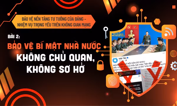 Bảo vệ nền tảng tư tưởng của Đảng – Nhiệm vụ trọng yếu trên không gian mạng - Bài 2: Bảo vệ bí mật nhà nước - không chủ quan, không sơ hở