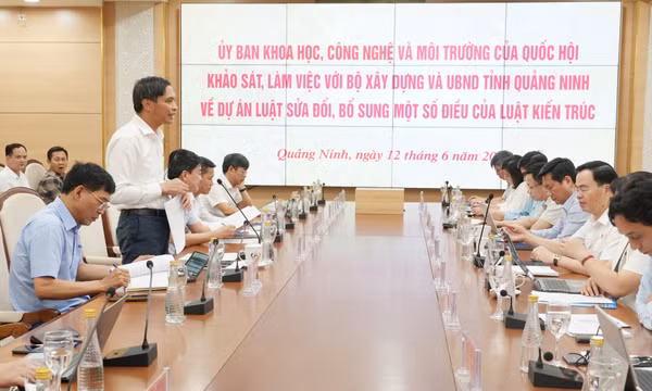 Đoàn công tác của Ủy ban Khoa học, Công nghệ và Môi trường làm việc với UBND tỉnh 