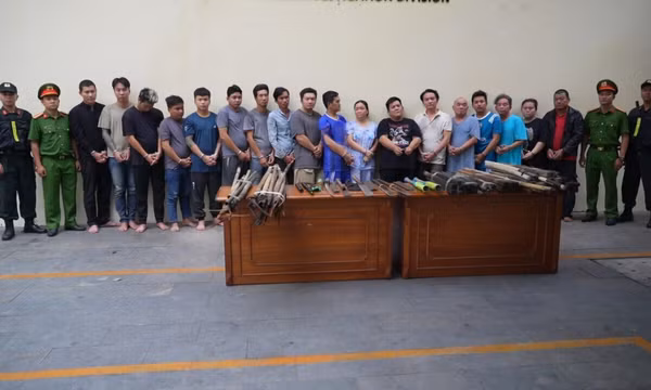 Bắt băng nhóm giang hồ "Chành cua 46" đập phá xe tải, ép nộp tiền bảo kê
