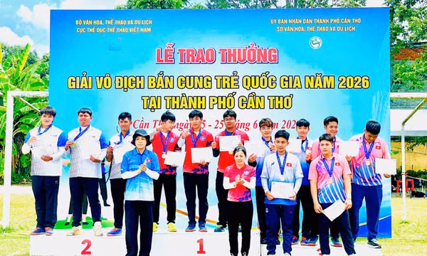 Quảng Ninh giành 20 huy chương tại Giải Vô địch bắn cung quốc gia 