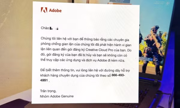Người dùng Việt bị Adobe khoá tài khoản hàng loạt