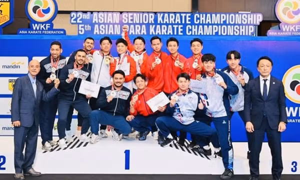 Đội karate Việt Nam có 2 vé chính thức dự giải đồng đội thế giới 2026