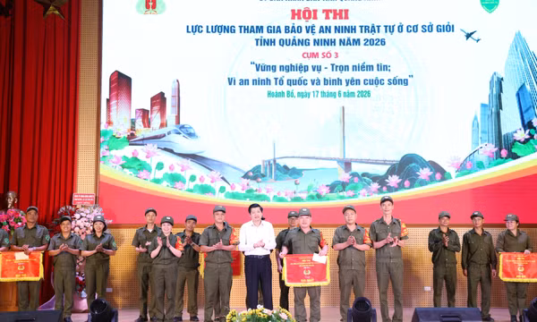 Hội thi lực lượng tham gia bảo vệ an ninh, trật tự ở cơ sở giỏi năm 2026 - Cụm thi số 3