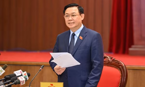 Chủ tịch Quốc hội Vương Đình Huệ dự Hội nghị lấy ý kiến vào dự án Luật Thủ đô (sửa đổi)