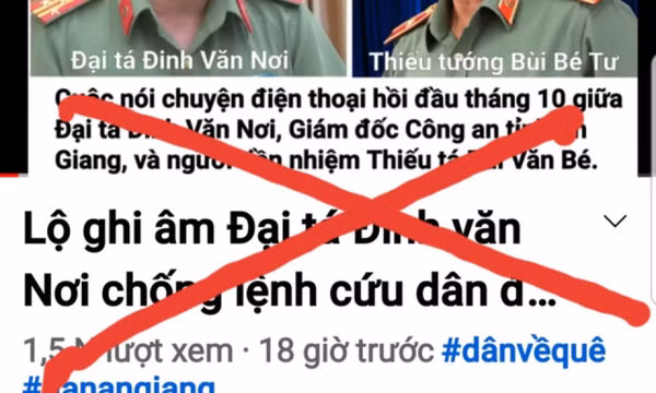Lộ diện kẻ phản động cắt ghép clip ghi âm Giám đốc Công an tỉnh An Giang
