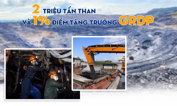 2 triệu tấn than và 1% điểm tăng trưởng GRDP