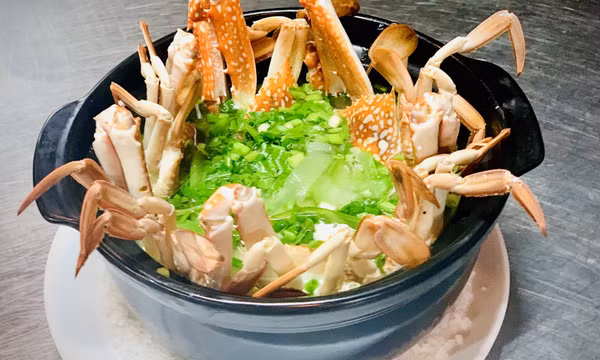 Ngọt thơm canh ghẹ nấu bầu