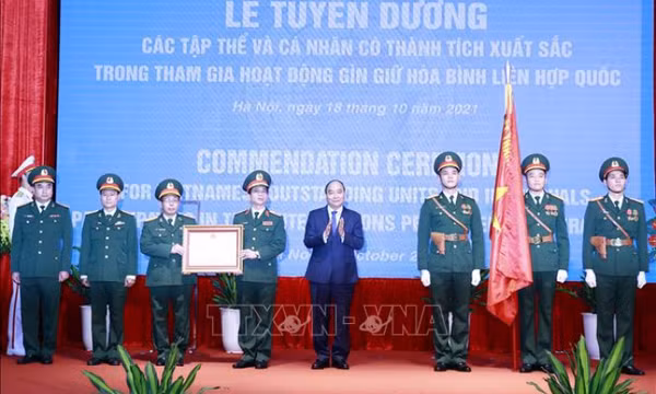 Chủ tịch nước biểu dương lực lượng gìn giữ hòa bình Liên hợp quốc