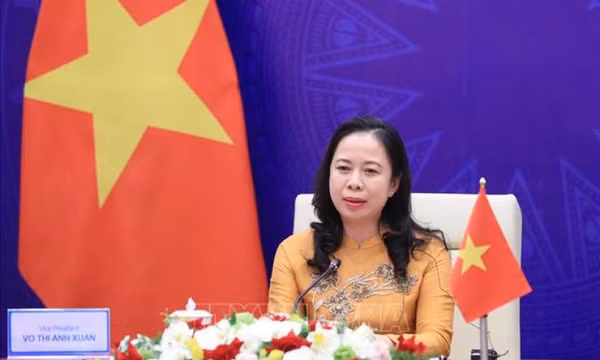 Phó Chủ tịch nước Võ Thị Ánh Xuân dự lễ khai mạc Hội nghị thượng đỉnh phụ nữ toàn cầu 2021