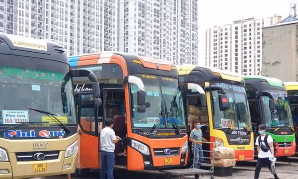 Xe khách liên tỉnh hoạt động dựa vào cấp độ dịch ở từng địa bàn