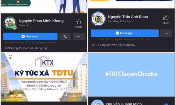 Facebook của hàng loạt trường đại học bị đổi tên