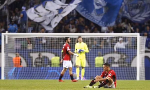 Milan thua trận thứ ba liên tiếp tại Champions League