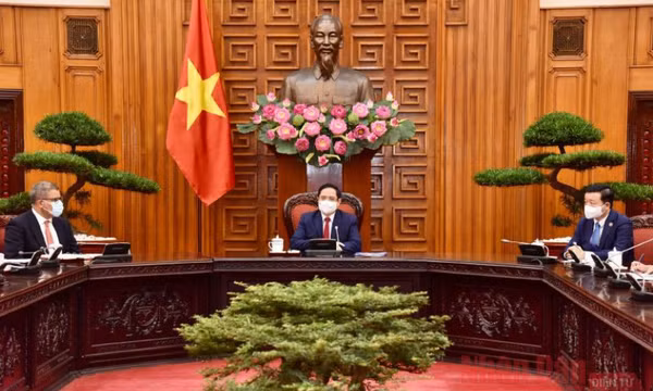 Thủ tướng Phạm Minh Chính tiếp Chủ tịch COP26